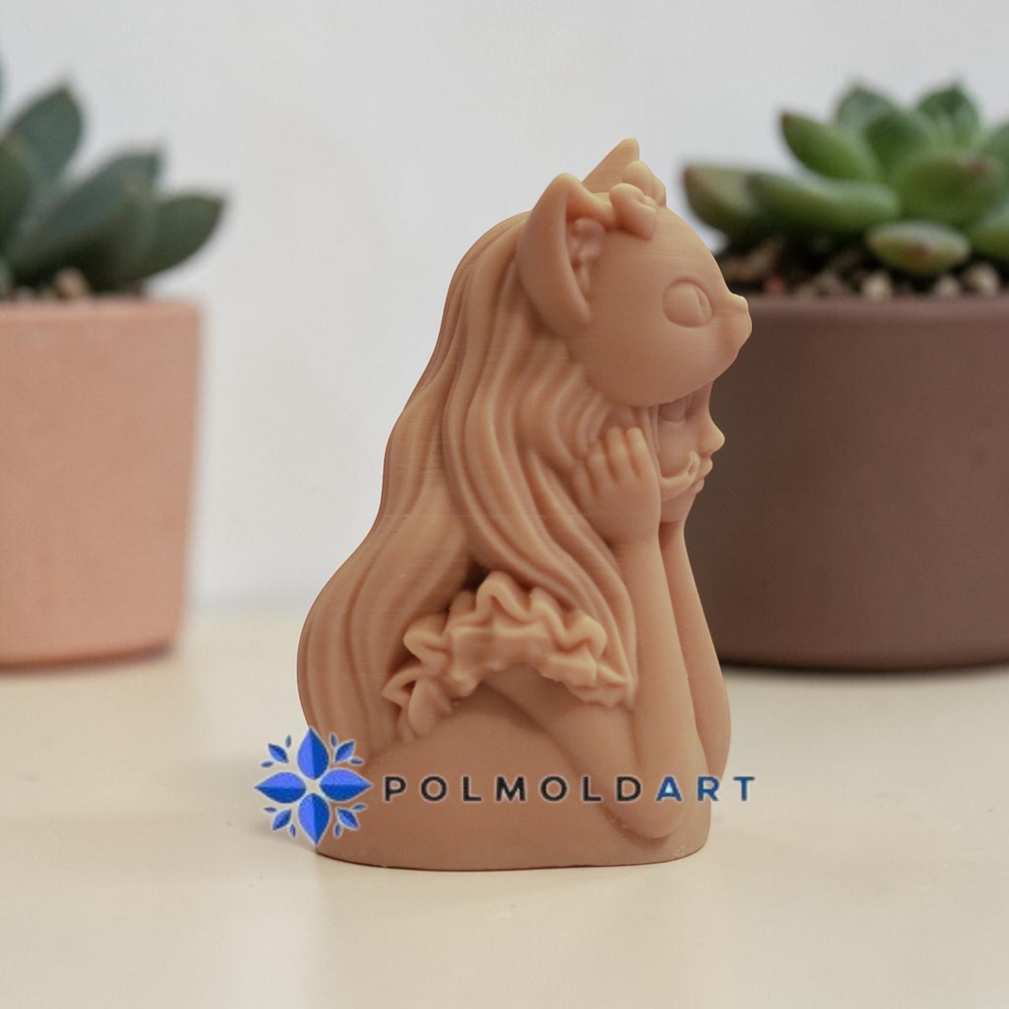 candle cat mold